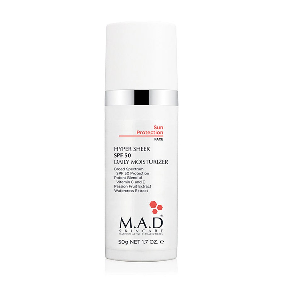 M.A.D. Hyper Sheer Daily Moisturizer SPF50 50gr